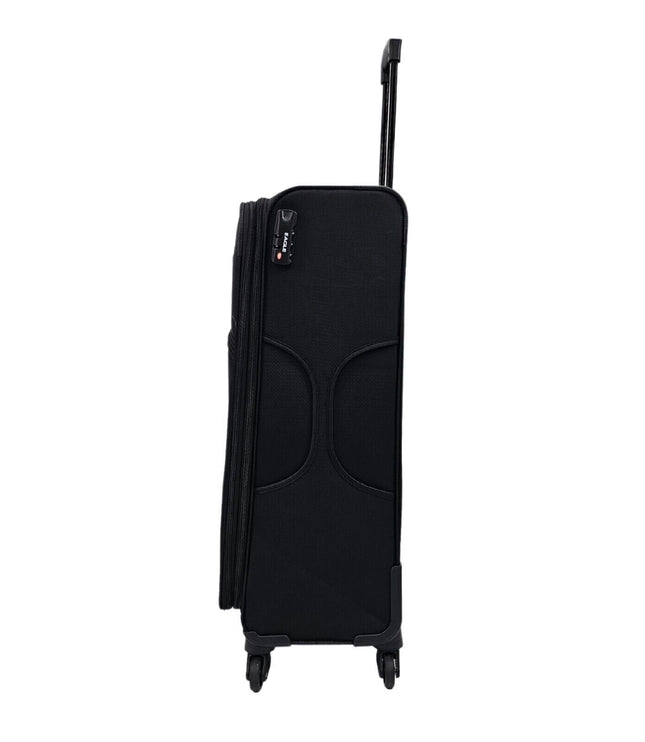 Ashford Large Soft Shell Suitcase in Black
