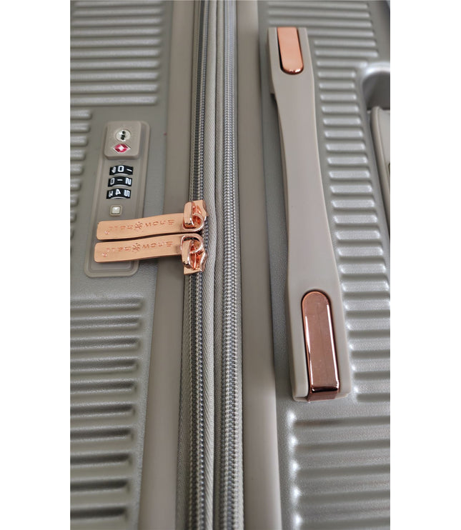 Cowra Cabin Hard Shell Suitcase in Champagne ( Beige )