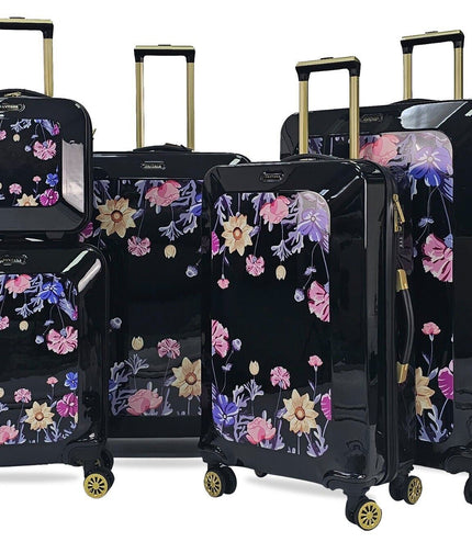 Canvey Set of 4 Hard Shell Suitcase in Black