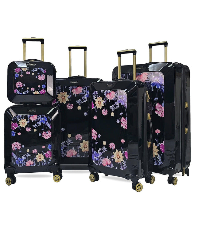 Canvey Set of 4 Hard Shell Suitcase in Black