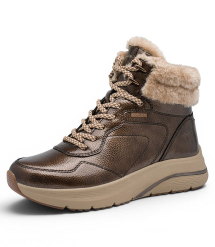 Tamaris Women’s Brown Warm Winter Waterproof Lace-up Ankle Boots - 26278-45