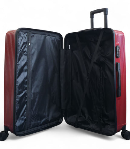 Junee Set of 3 Hard Shell Suitcase in Red