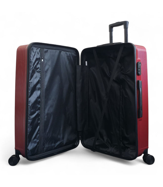 Junee Set of 3 Hard Shell Suitcase in Red