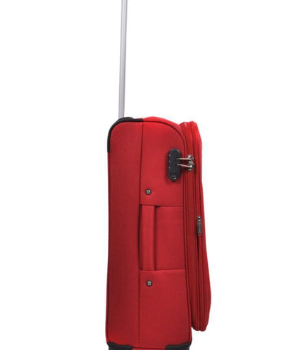 Clevedon Medium Soft Shell Suitcase in Red