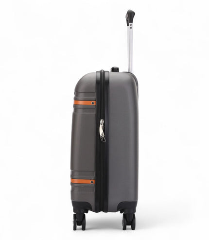 Calgary Cabin Hard Shell Suitcase in Charcoal Black