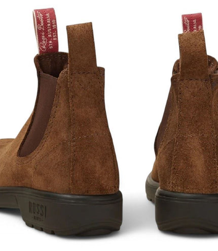Rossi 303 Endura Rustic Brown Suede Leather Chelsea Boots