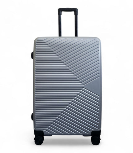 Junee Large Hard Shell Suitcase in Silver