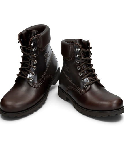 Panama Jack Men's Brown Leather Lace-Up Ankle Boots - PJ03-IGLOO-C45