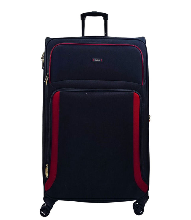 Arundel Extra Large Soft Shell Suitcase in Black