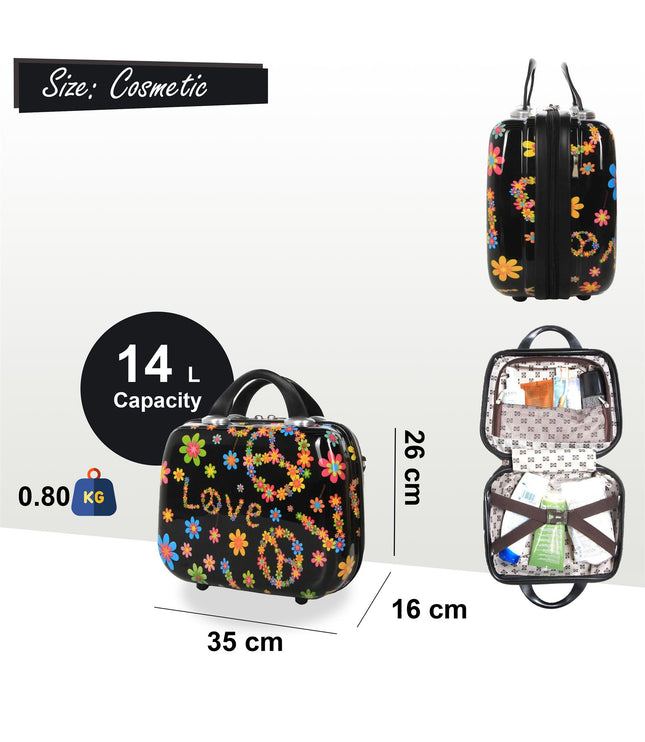 Corbridge Cosmetic Hard Shell Suitcase in Love