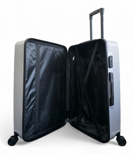 Junee Medium Hard Shell Suitcase in Silver