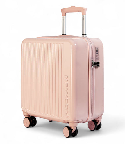 Hard Shell Cabin 44 x 22 x 38 cm Pink TSA Secure Luggage Suitcase Suitable for Easyjet, Ryanair