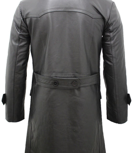 Mens Cowhide Leather Peacoat-Dortmund