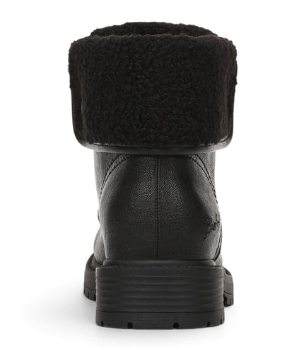 Blowfish Malibu Women's Black Faux Leather Lace Up Winter Boots - Andy-Cozy