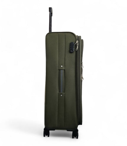 Gosford Large Soft Shell Suitcase in Green