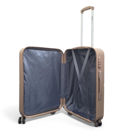 Seto Set of 3 Hard Shell Suitcase in Gold
