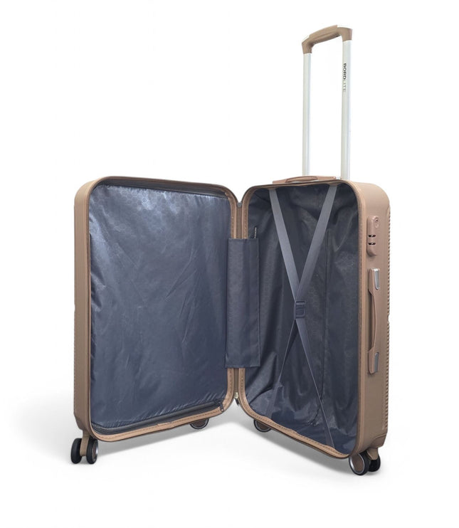 Seto Set of 3 Hard Shell Suitcase in Gold