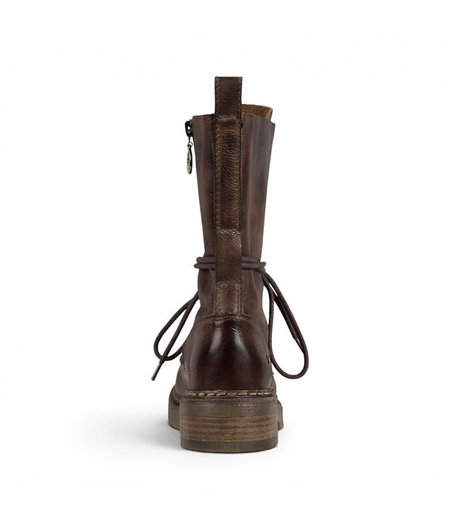 Windsorsmith Women’s Brown Leather Lace-Up Combat Boots - Intermission