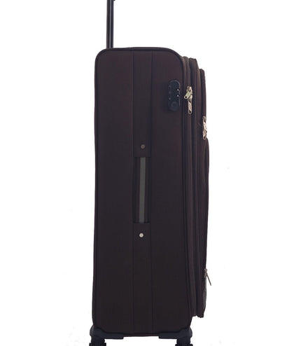 Arundel Large Soft Shell Suitcase in Brown