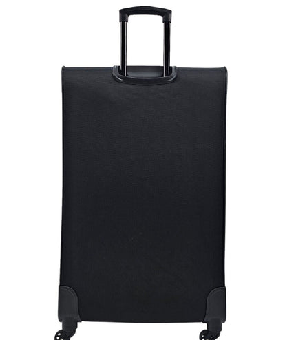 Ashford Extra Large Soft Shell Suitcase in Black