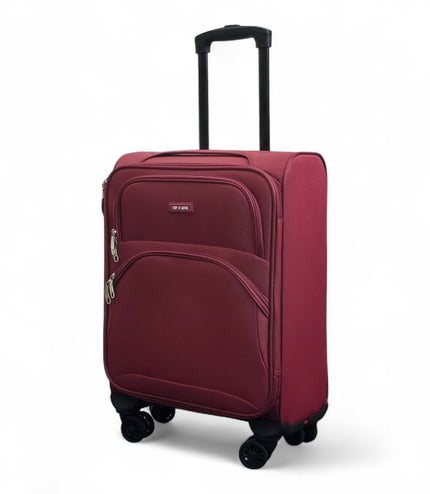 Gosford Cabin Soft Shell Suitcase in Burgundy Red