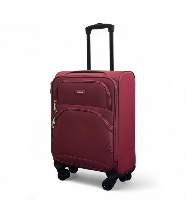 Gosford Cabin Soft Shell Suitcase in Burgundy Red