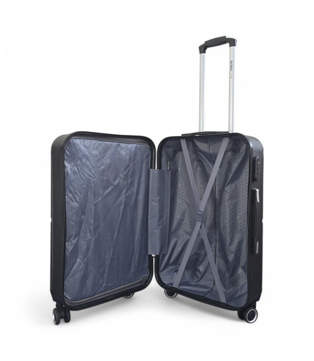 Seto Medium Hard Shell Suitcase in Black