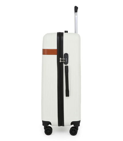 Calgary Large Hard Shell Suitcase in Cream