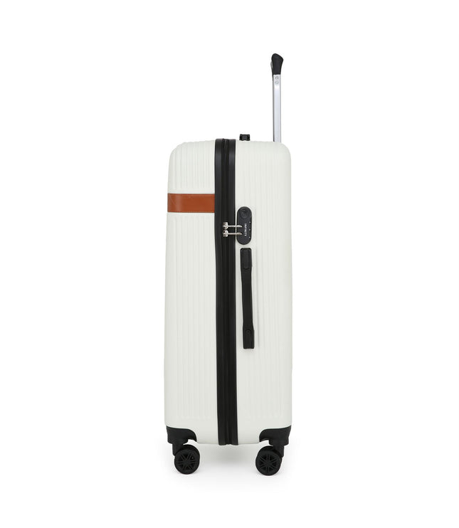 Calgary Large Hard Shell Suitcase in Cream
