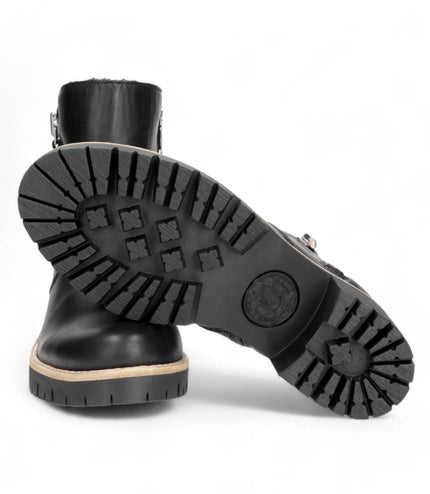 Panama Jacks Women's Black Trav B2 Leather Ankle Boots