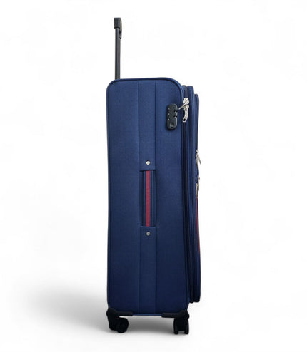 Gosford Large Soft Shell Suitcase in Navy Blue