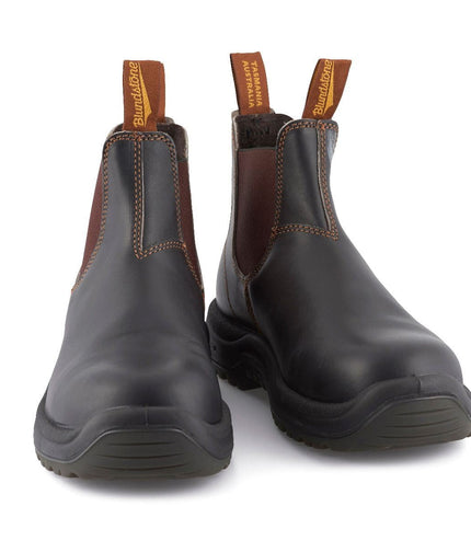 Blundstone #192 Brown Steel Toe Chelsea Boot