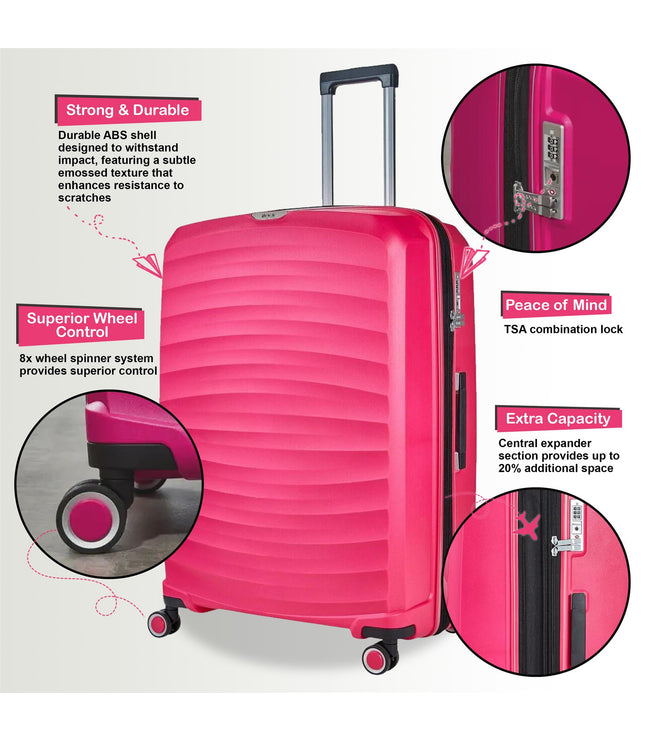 Alton Cabin Hard Shell Suitcase in Pink