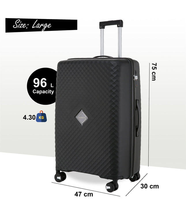 Courtenay Large Hard Shell Suitcase in Black