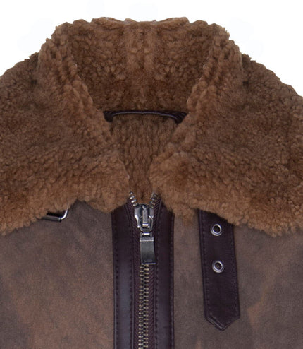 Mens B3 Sheepskin WW2 Bomber Jacket-Arnsberg