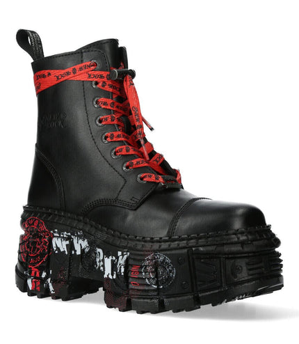 New Rock Punk Platform Leather Boots-WALL126CCt-C1