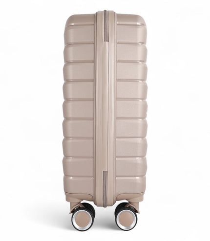 Forster Large Hard Shell TSA Suitcase in Champagne Beige