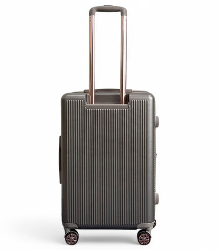 Cowra Medium Hard Shell Suitcase in Champagne ( Beige )