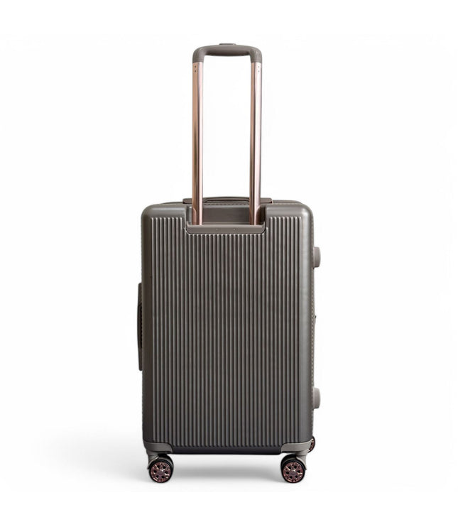 Cowra Medium Hard Shell Suitcase in Champagne ( Beige )