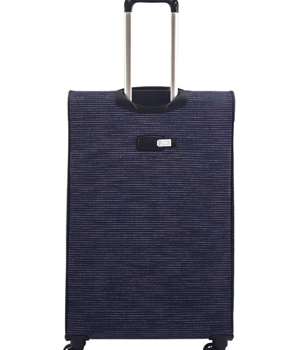 Ashbourne Large Soft Shell Suitcase in Lines