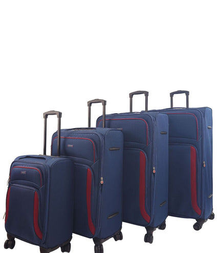 Arundel Set of 4 Soft Shell Suitcase in Navy