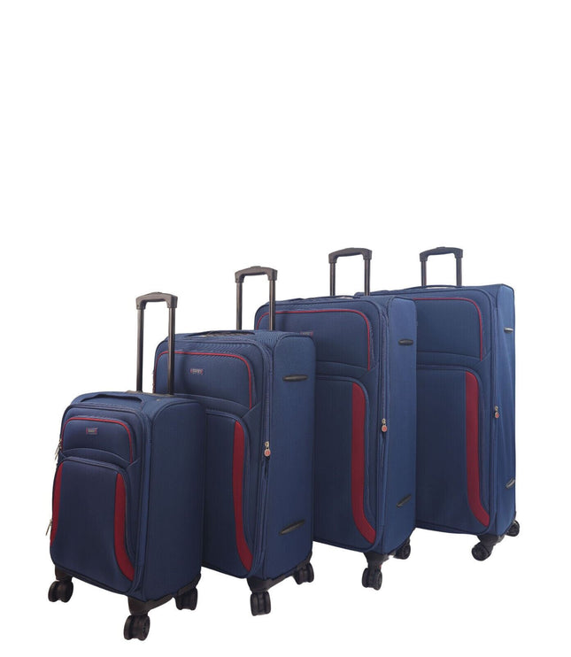 Arundel Set of 4 Soft Shell Suitcase in Navy