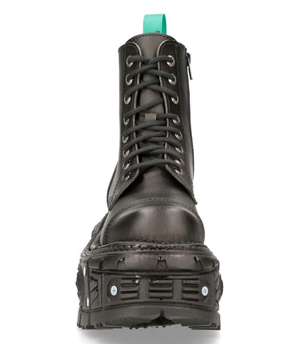 New Rock Vegan Leather Combat Platform Boots- TANKMILI083C-V2