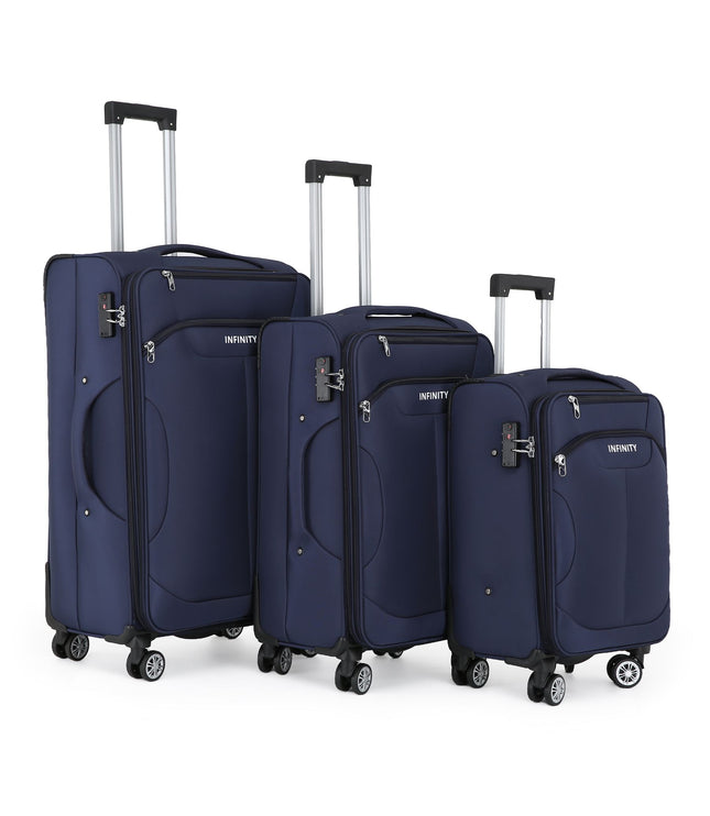 Delta Set of 3 Hard Shell Suitcase in Navy