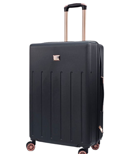 Cramlington Medium Soft Shell Suitcase in Black