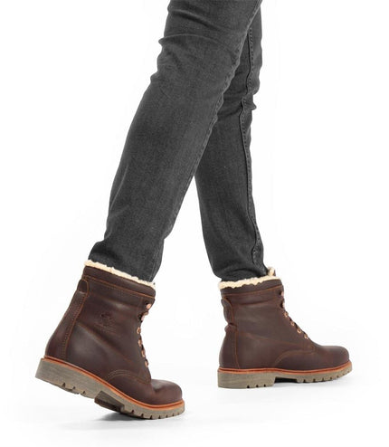 Panama Jack Men's P03 Aviator C23 Chestnut Waterproof Leather Ankle Boots