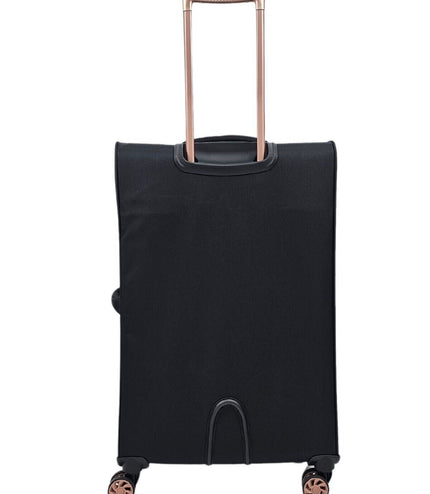 Bexley Medium Soft Shell Suitcase in Black