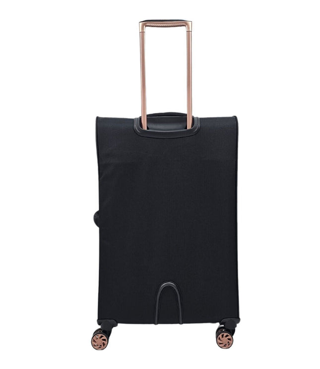 Bexley Medium Soft Shell Suitcase in Black