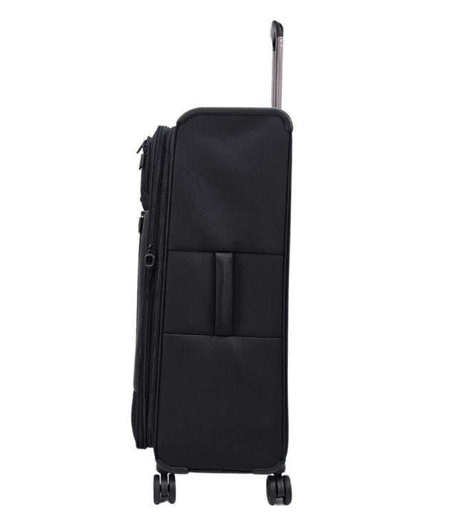 Bourne Large Soft Shell Suitcase in Black