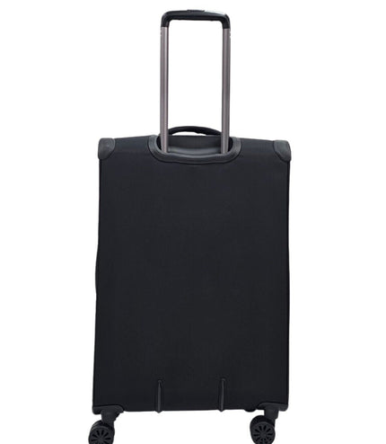 Bourne Medium Soft Shell Suitcase in Black